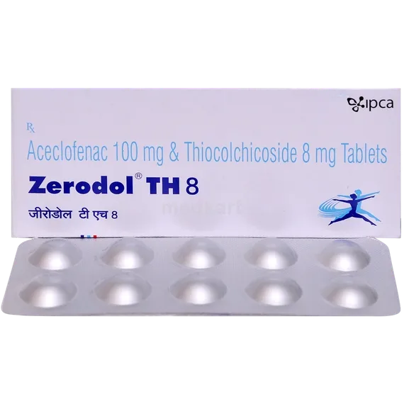 zerodol th 8mg tablet 10's